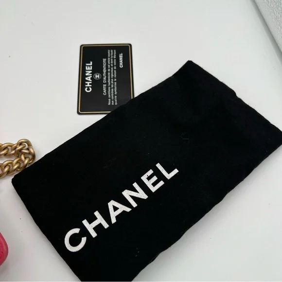 Chanel boy mini shoulder bag ❤️pink lambskin - Picture 7 of 11